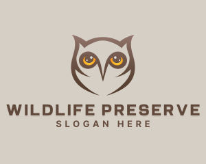 Wildlife Owl Eyes logo design