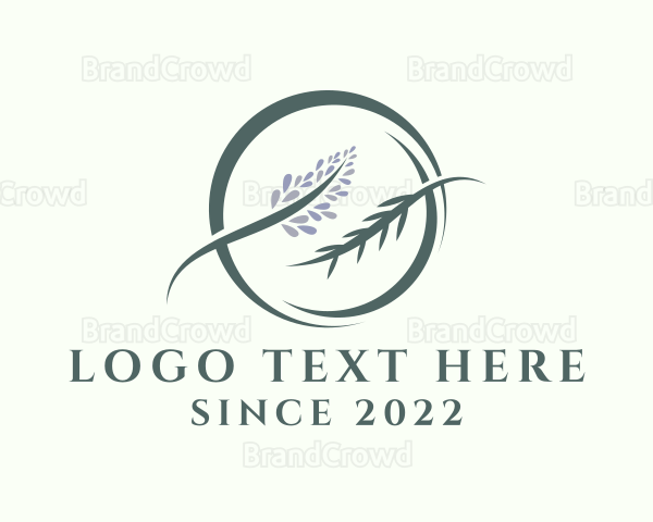 Wellness Lavender Plant Logo