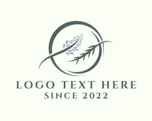 Essential Oil - Wellness Lavender Plant logo design