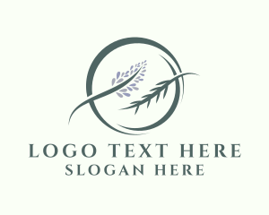 Wellness Lavender Plant Logo