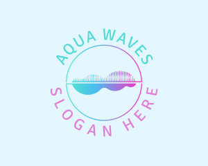 Sound Wave Frequency Tune logo design