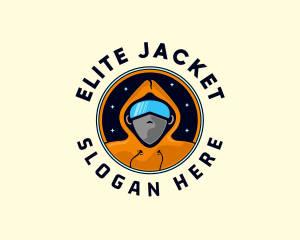 Jacket - Snowboarder Man Hoodie logo design