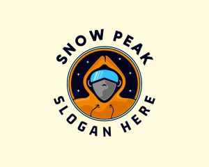 Skiing - Snowboarder Man Hoodie logo design