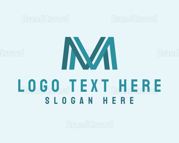 Teal Letter M Logo