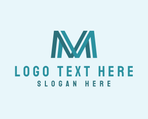 Corporation - Generic Agency Letter M logo design