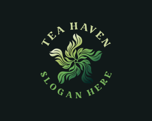 Organic Herbal Leaves  logo design