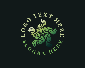 Herbal - Organic Herbal Leaves logo design