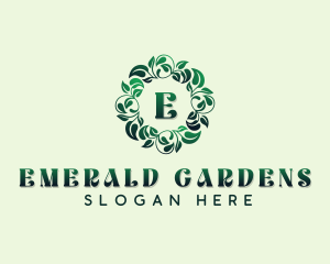 Herbal Garden Leaves logo design