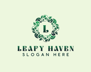 Herbal Garden Leaves logo design