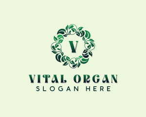 Herbal Garden Leaves logo design