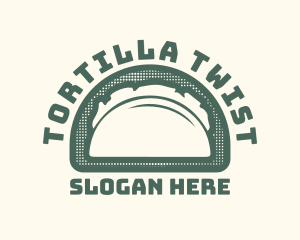 Tortilla - Rustic Taco Restaurant Badge logo design