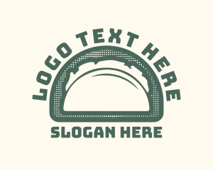 Rustic Taco Restaurant Badge Logo