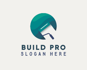 Painter - Paint Roller Painting logo design