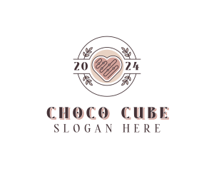 Sweet - Heart Cookie Dessert logo design