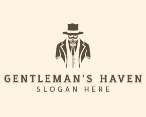 Hipster Gentleman Menswear logo design