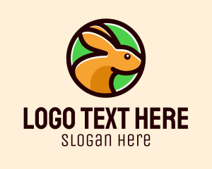 Wild Animal - Round Rabbit Pet logo design