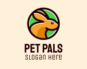 Round Rabbit Pet logo design