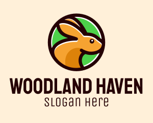 Woodland - Round Rabbit Pet logo design