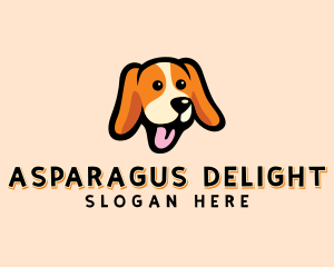 Happy Beagle Puppy Dog logo design