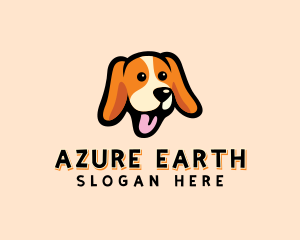 Happy Beagle Puppy Dog logo design