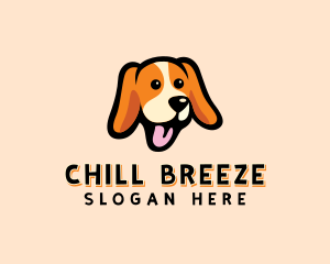 Happy Beagle Puppy Dog logo design