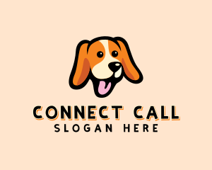 Happy Beagle Puppy Dog logo design