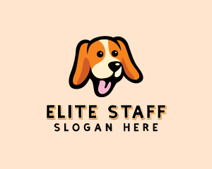 Beagle - Happy Beagle Puppy Dog logo design