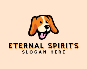 Happy Beagle Puppy Dog logo design