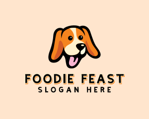 Happy Beagle Puppy Dog logo design