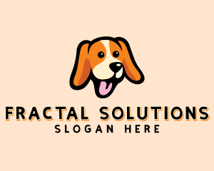 Happy Beagle Puppy Dog logo design