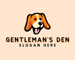 Happy Beagle Puppy Dog logo design