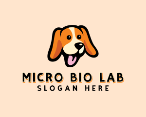 Happy Beagle Puppy Dog logo design