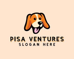 Happy Beagle Puppy Dog logo design