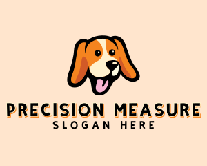 Happy Beagle Puppy Dog logo design