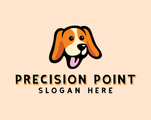 Happy Beagle Puppy Dog logo design