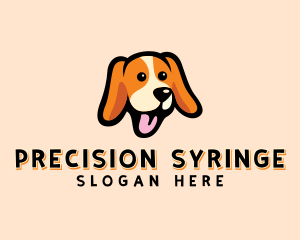 Happy Beagle Puppy Dog logo design