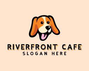 Happy Beagle Puppy Dog logo design