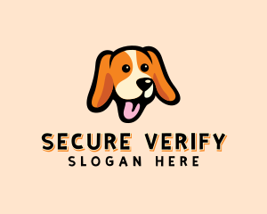 Happy Beagle Puppy Dog logo design