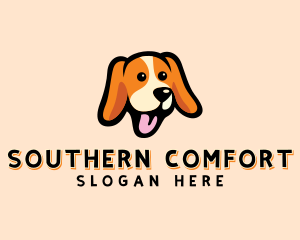 Happy Beagle Puppy Dog logo design