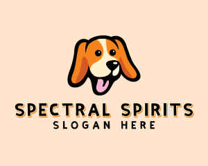 Happy Beagle Puppy Dog logo design