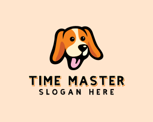 Happy Beagle Puppy Dog logo design