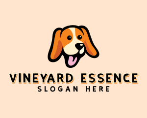 Happy Beagle Puppy Dog logo design