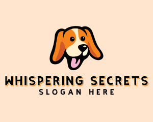 Happy Beagle Puppy Dog logo design