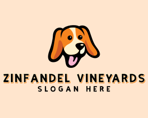 Happy Beagle Puppy Dog logo design