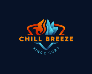 Cooling - Cooling Ice Fire logo design