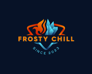 Ice - Cooling Ice Fire logo design