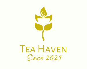 Teacup - Yellow Herbal Tea logo design