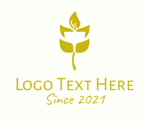 Healthy Living - Yellow Herbal Tea logo design