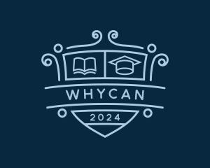 Book - College Graduation School logo design