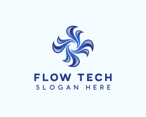 Wave Fan Tech logo design